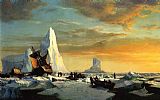 Whalers Trapped by Arctic Ice by William Bradford
